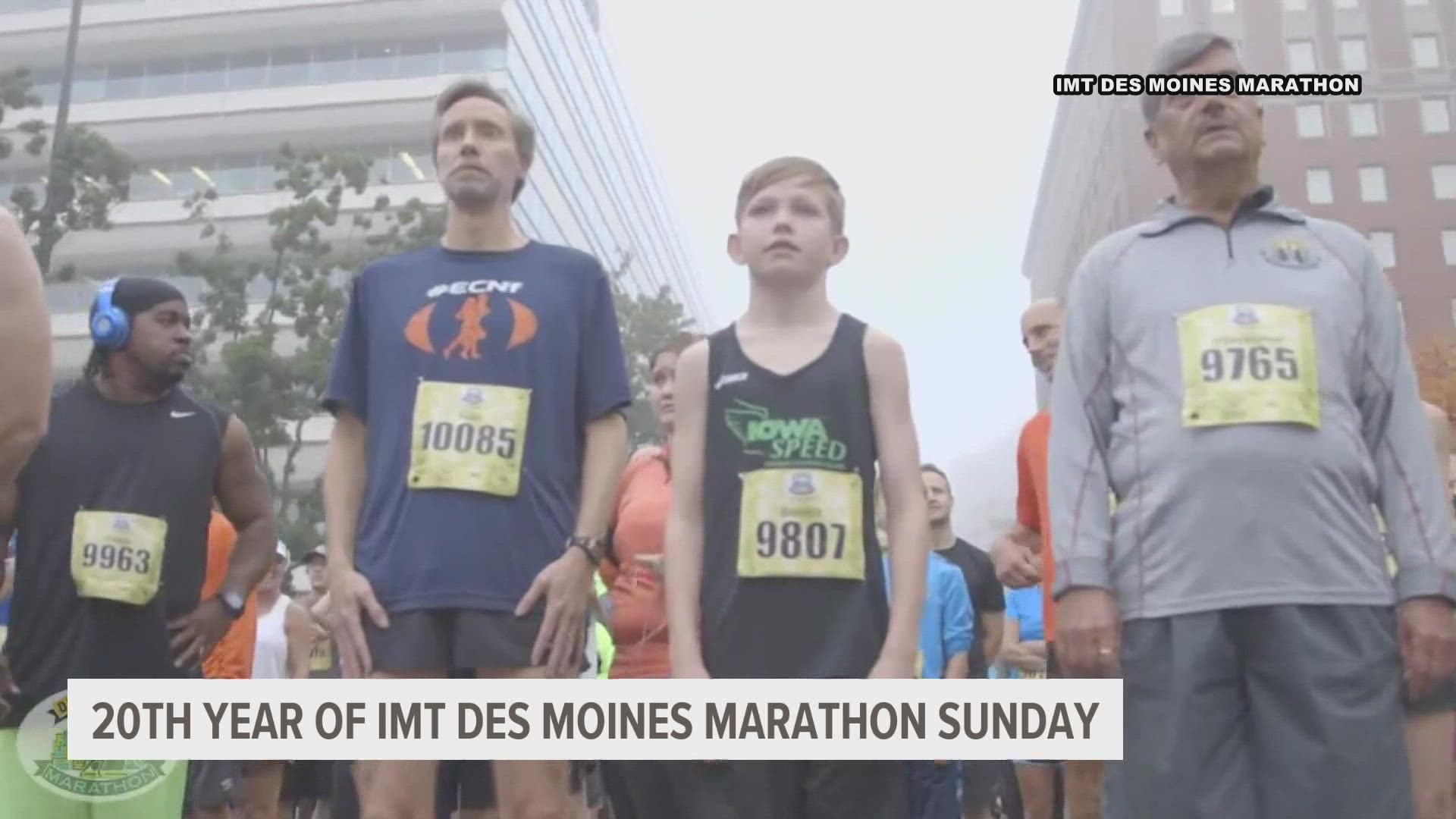 The 20th IMT Des Moines Marathon kicks off races this Saturday. The actual marathon will be on Sunday.