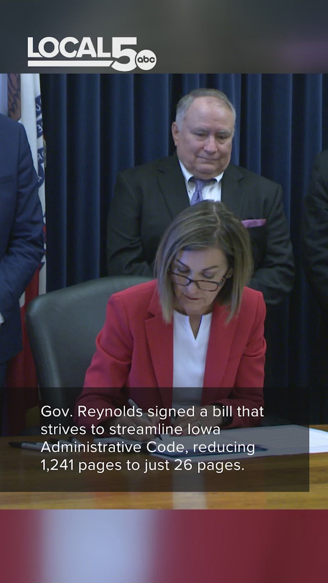 Gov. Reynolds signs uniform rules bill to condense Iowa code into law ...