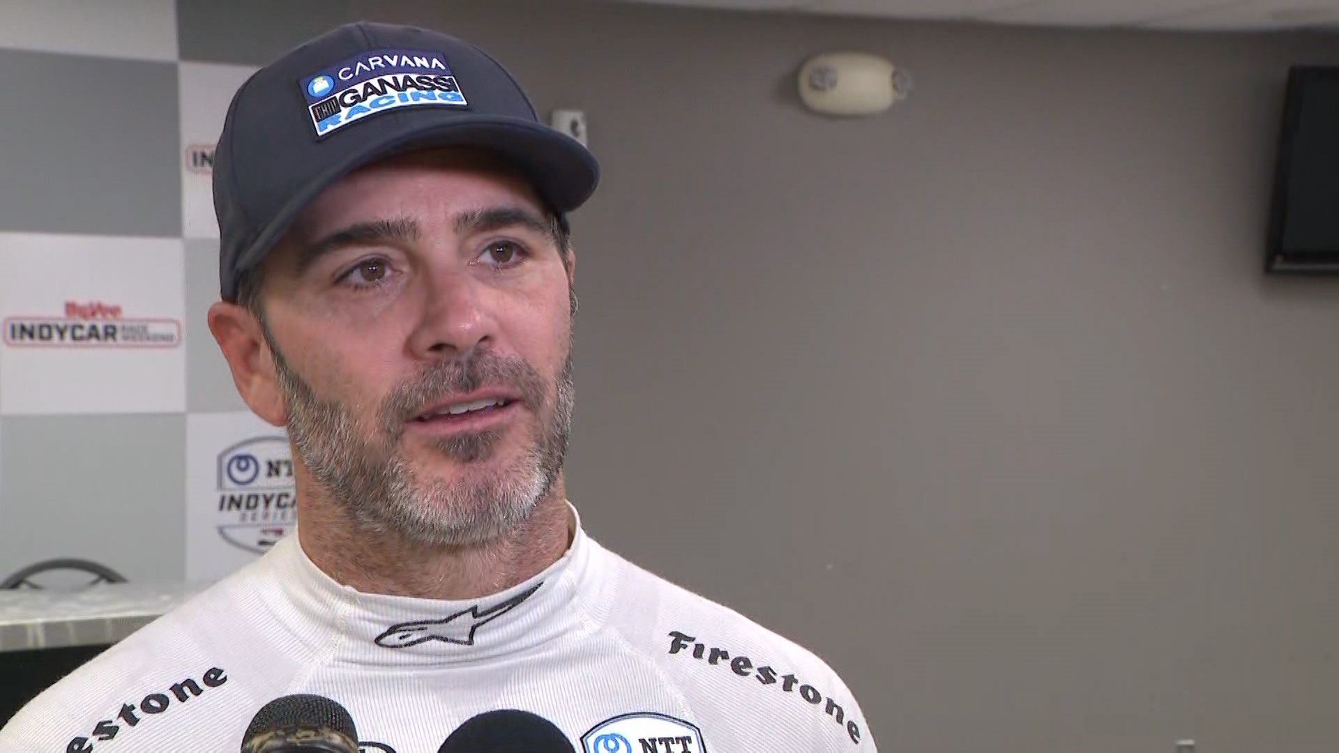 Jimmie Johnson talks about Rusty Wallace's vision for the Iowa Speedway and how the track feels in an INDYCAR.