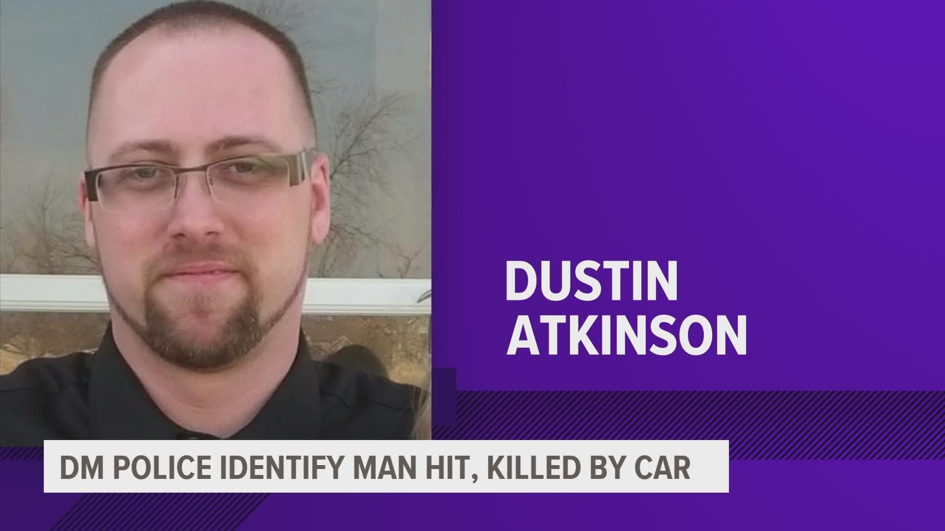 When crews arrived, they found Dustin Atkinson, 35, of Indianola with critical injuries. He was taken to MercyOne Medical Center, where he later died.