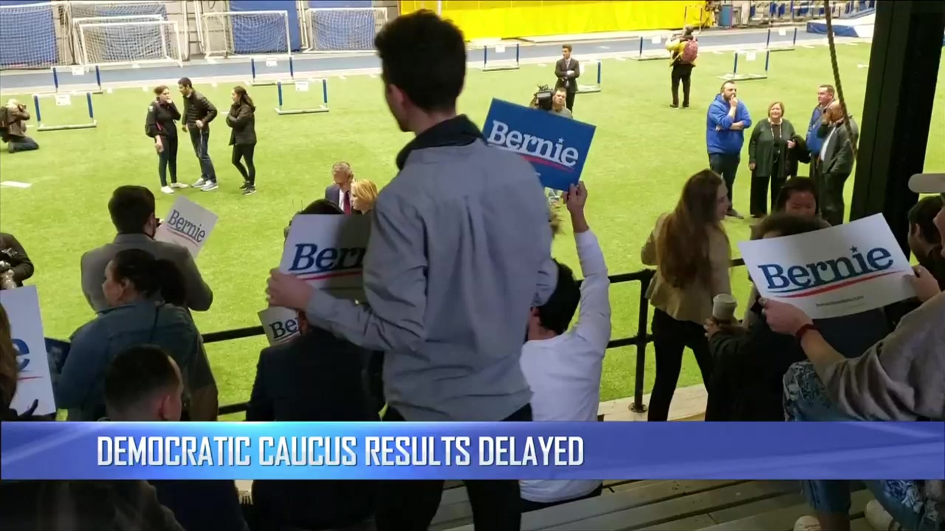 Democratic caucus results delayed