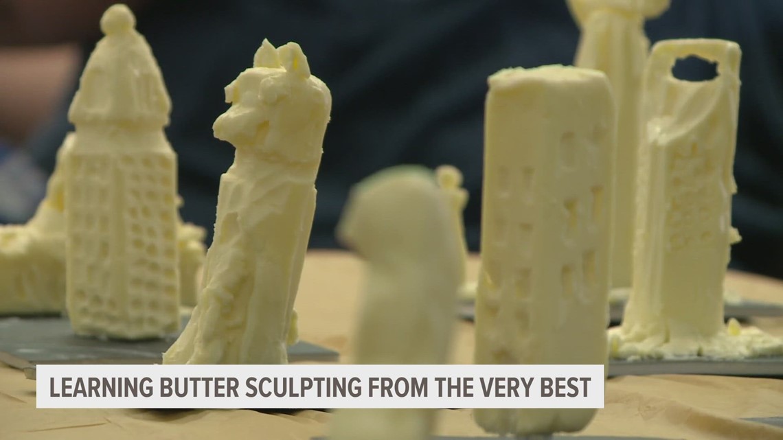 Iowa State Fair butter sculptor teaches class to public