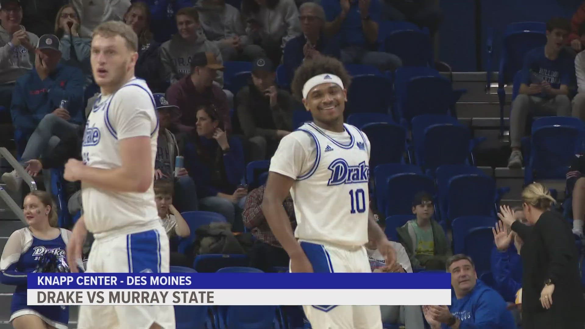 Kevin Overton had 23 points in the Bulldogs' 95-72 victory over Murray State on Sunday.