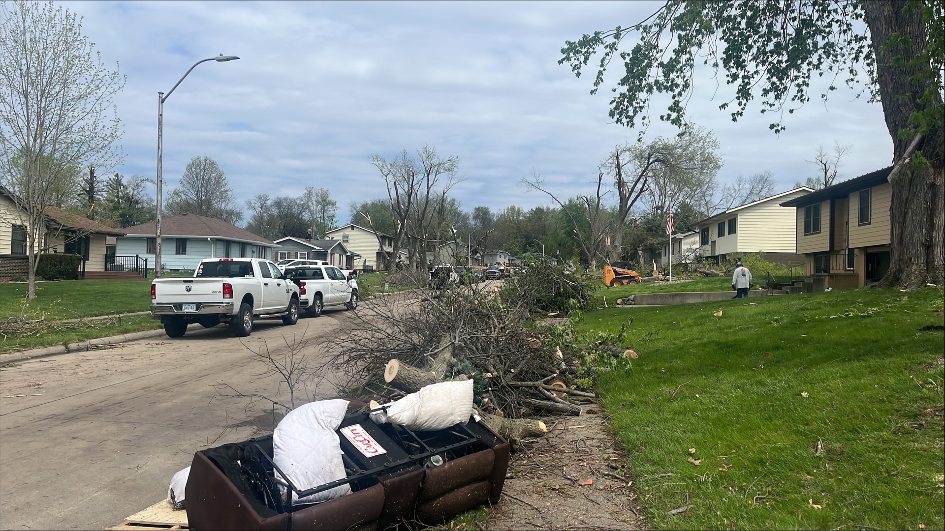 One person was hospitalized with nonlife-threatening injuries after a tornado came through Pleasant Hill, Iowa on Friday night.