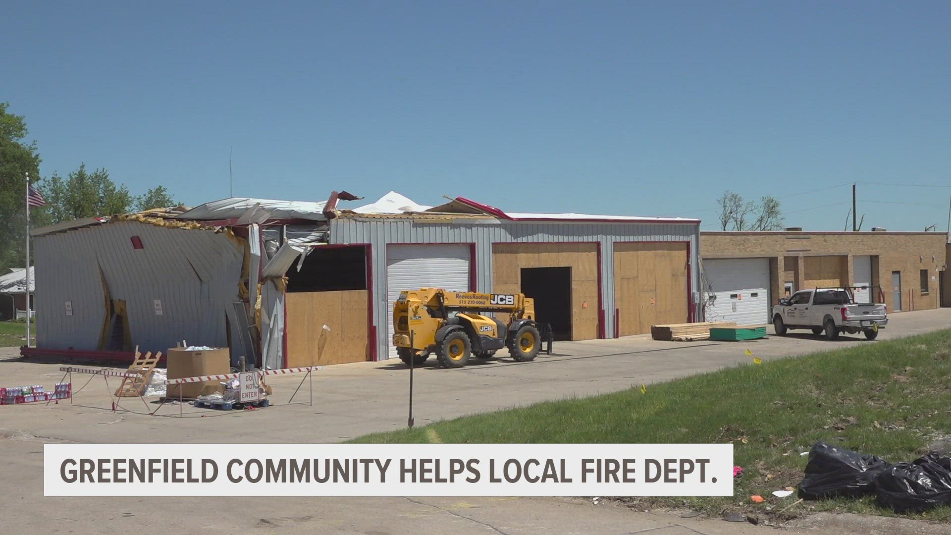 Greenfield Fire Department's only station has been condemned due to tornado damage.