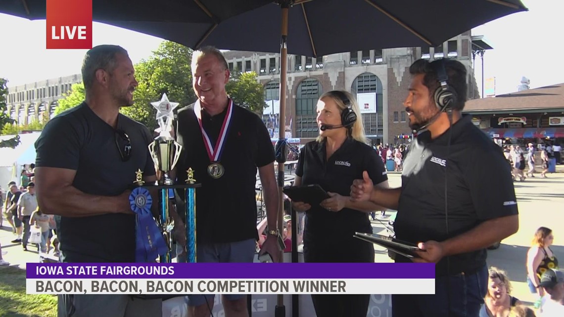 'Bacon Bacon Bacon' at the Iowa State Fair: Duo takes home two prizes with one tasty creation