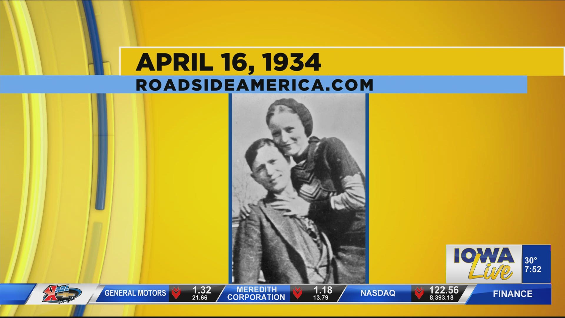 Iowa Almanac robbing the First National Bank