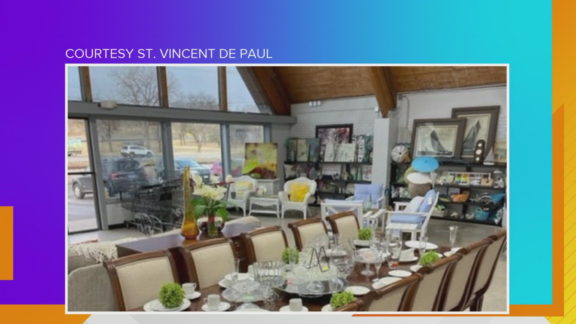 St. Vincent de Paul has opened a 3rd Thrift Store location in the "A Frame" building at 801 73rd street in Windsor Heights...Exec Director Steve Havemann has details