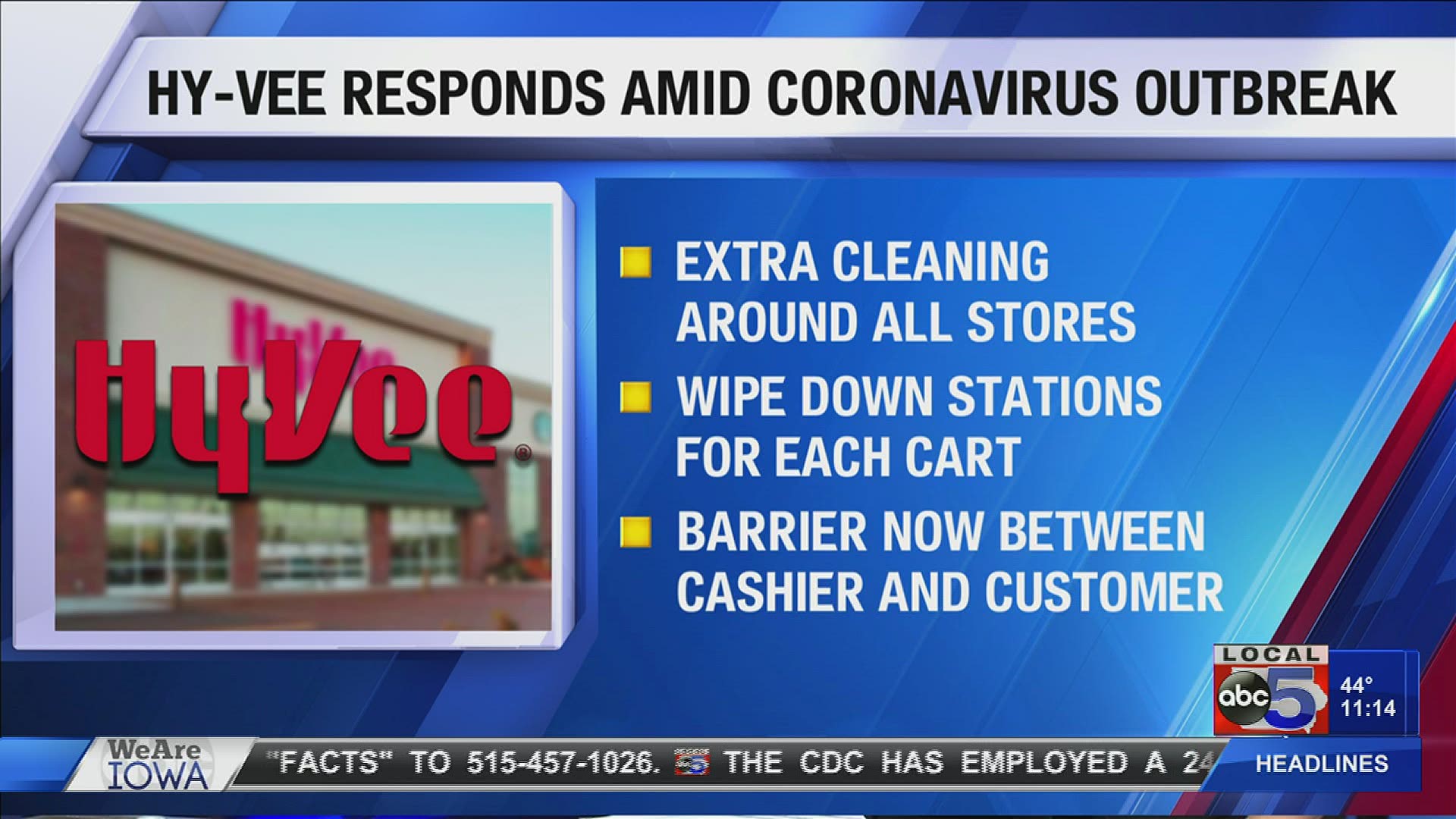 Hy-Vee continues to make changes around each store to ensure that their staff and customers are safe.