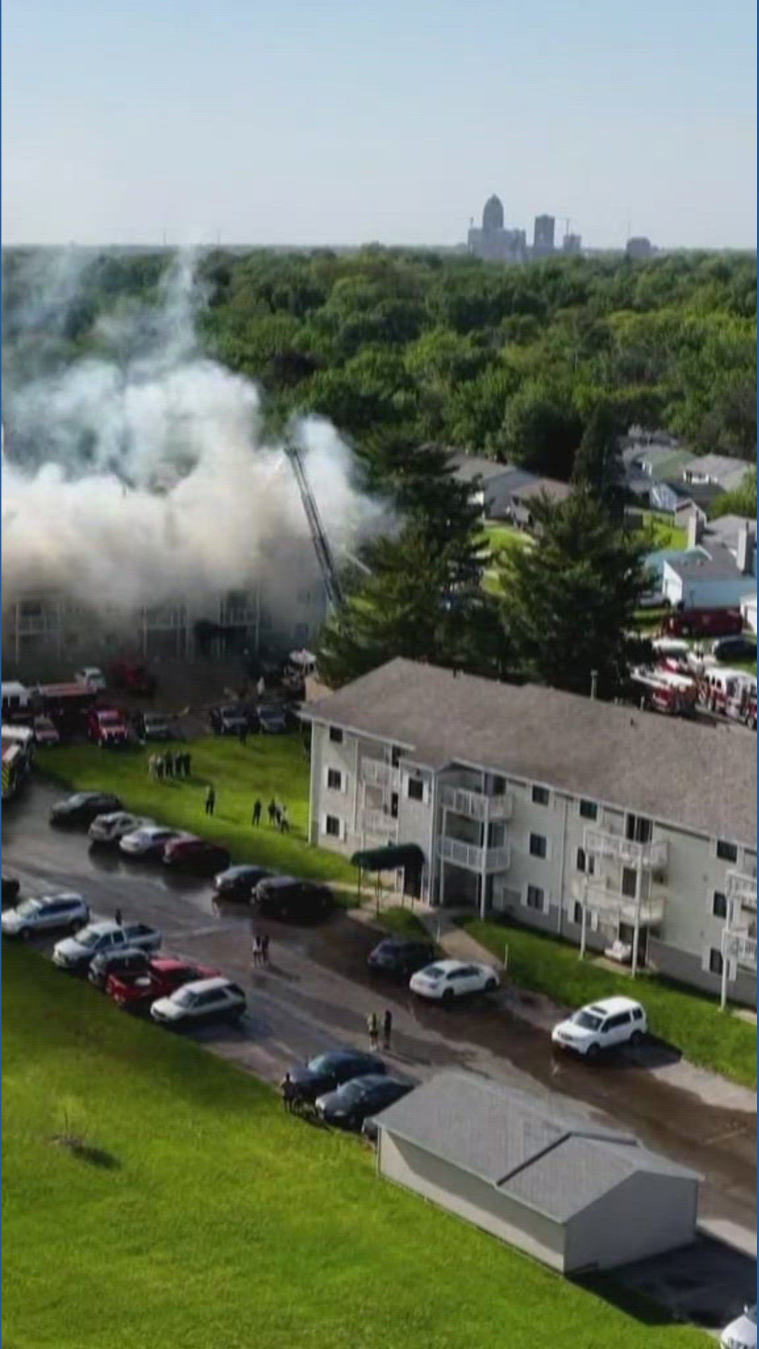 Des Moines Fire Department fighting two-alarm apartment fire on city's ...