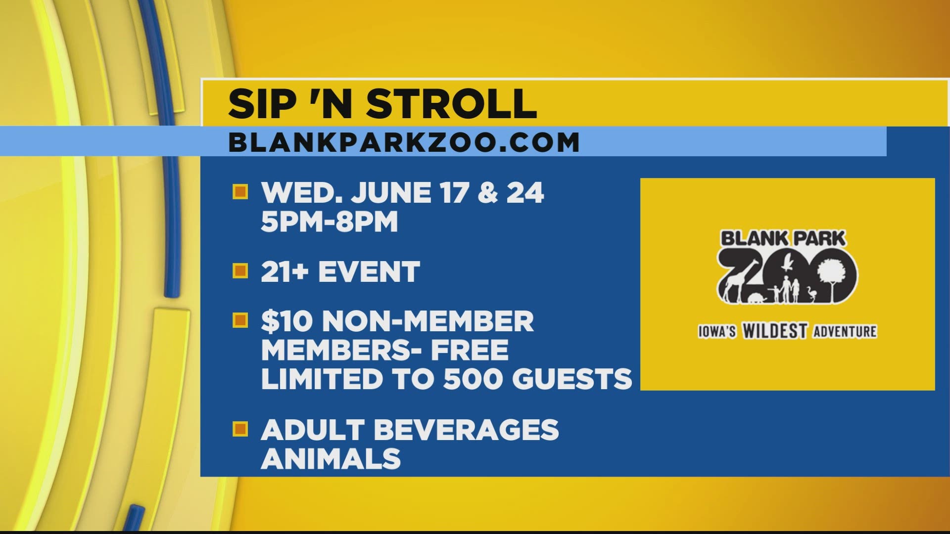 Sip 'n Stroll at the Blank Park Zoo