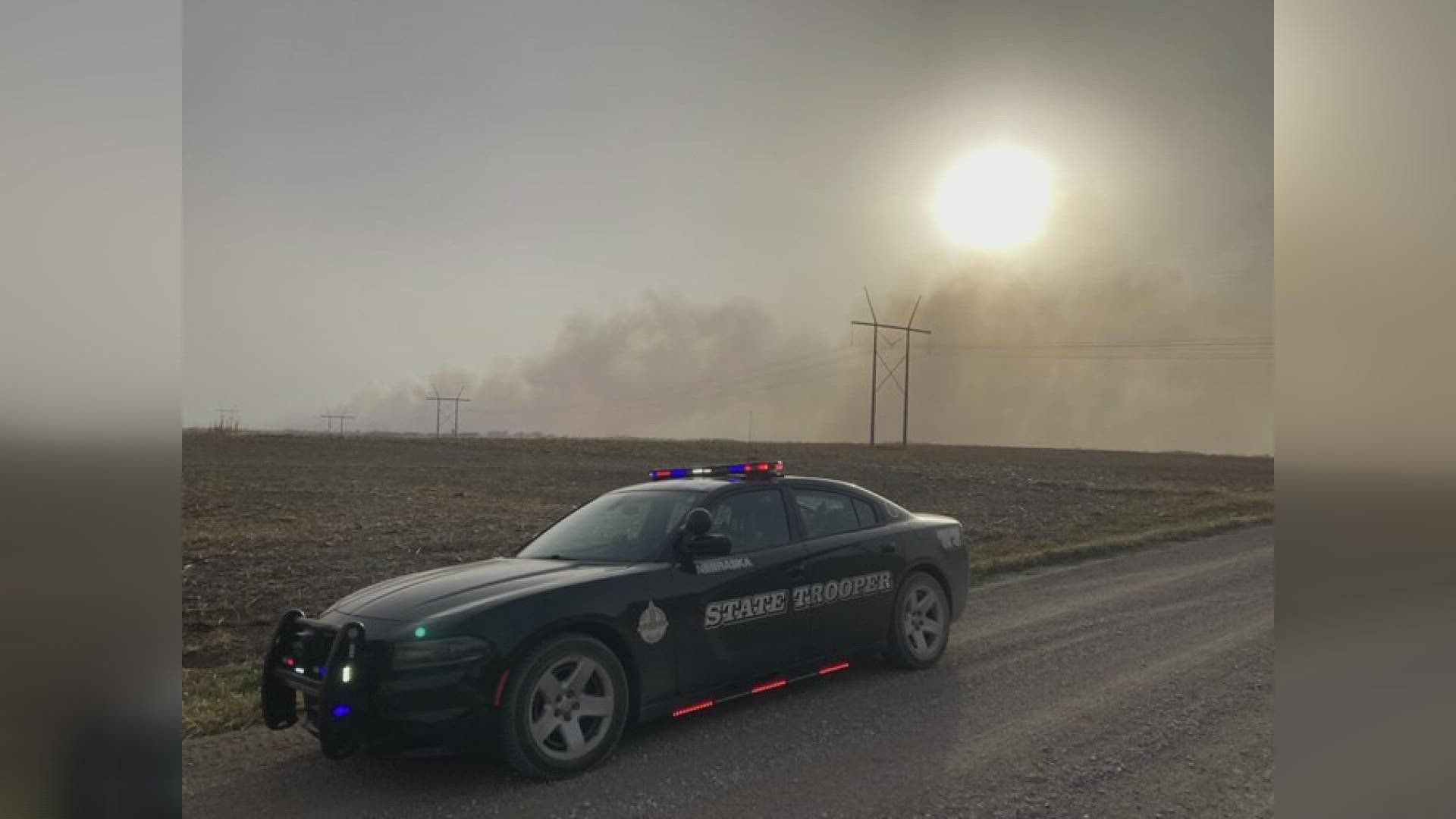 Prairie fires spur evacuations near Lincoln, Nebraska
