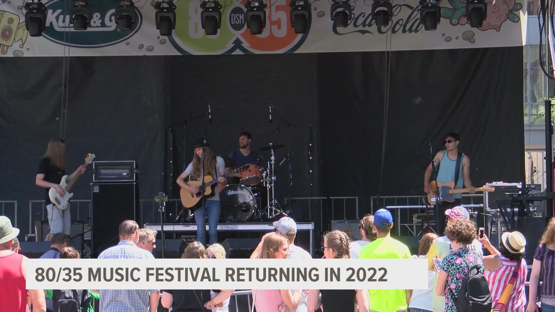 The festival will be back in downtown Des Moines next summer at the Western Gateway Park "barring any unforeseen circumstances," according to one organizer.