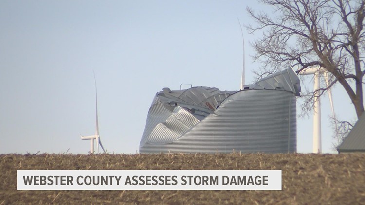 Officials assessing storm damages in Webster County