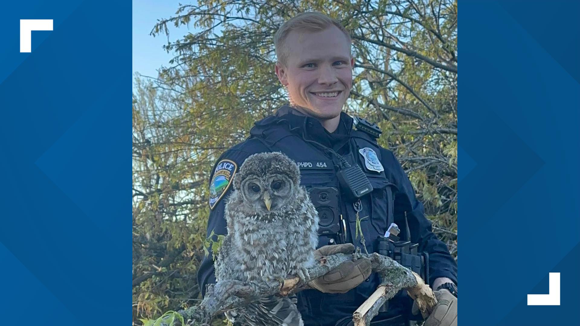 "If you're an animal, if you're a person, I'm gonna be there for you because that's what being a cop is," officer Mason Roberts said.