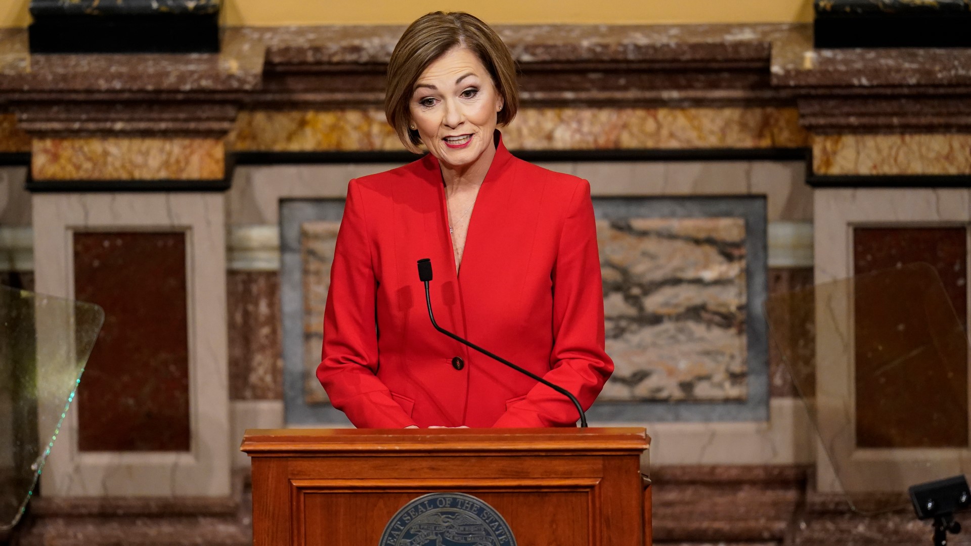 Tuesday night's speech was Reynolds' third Condition of the State as Governor of Iowa.