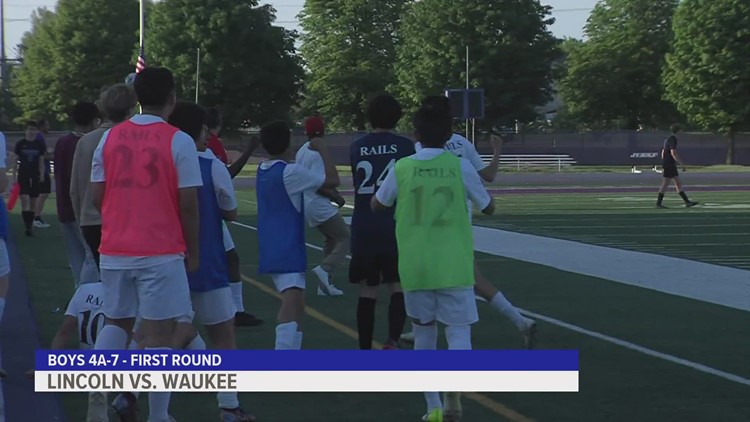 Des Moines Lincoln boys soccer defeats Waukee, 2-1