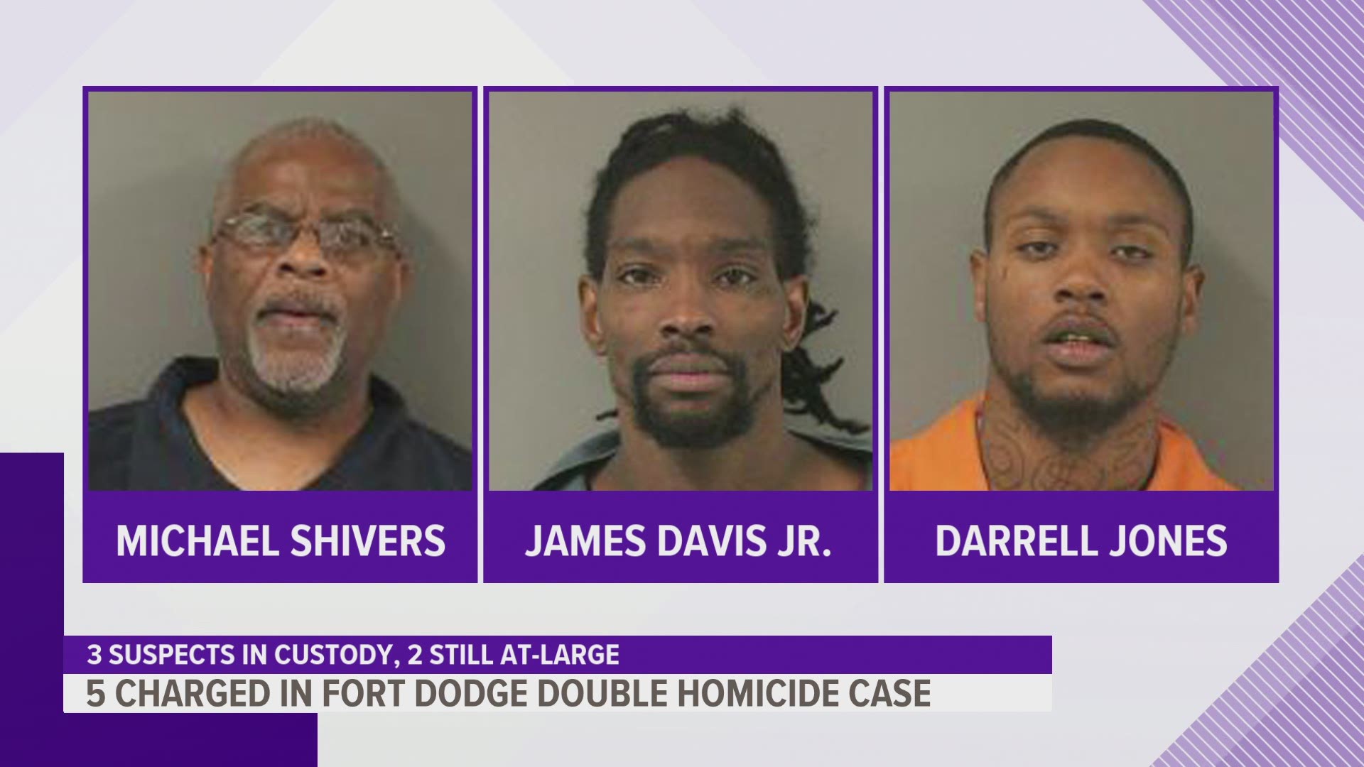5 charged with murder in Fort Dodge shooting that killed 2, injured 2