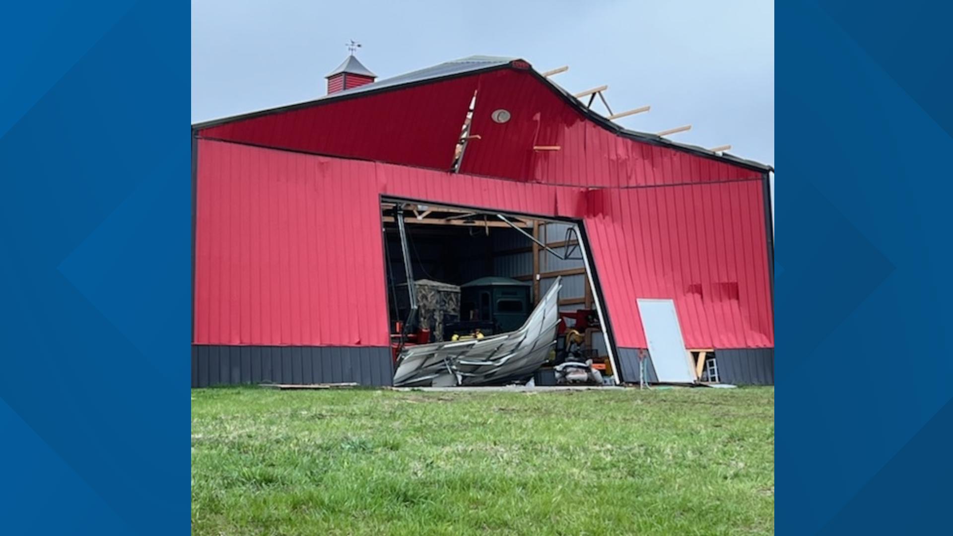 The National Weather Service confirmed with Local 5 News that the tornado reached max wind speeds over 90 mph.