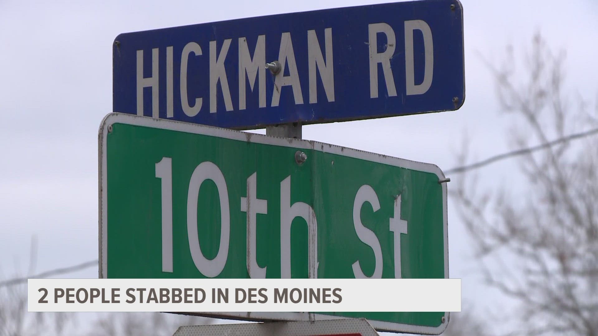 Two people were injured after in a "domestic-related" stabbing incident in northern Des Moines on Sunday afternoon, police shared on X.