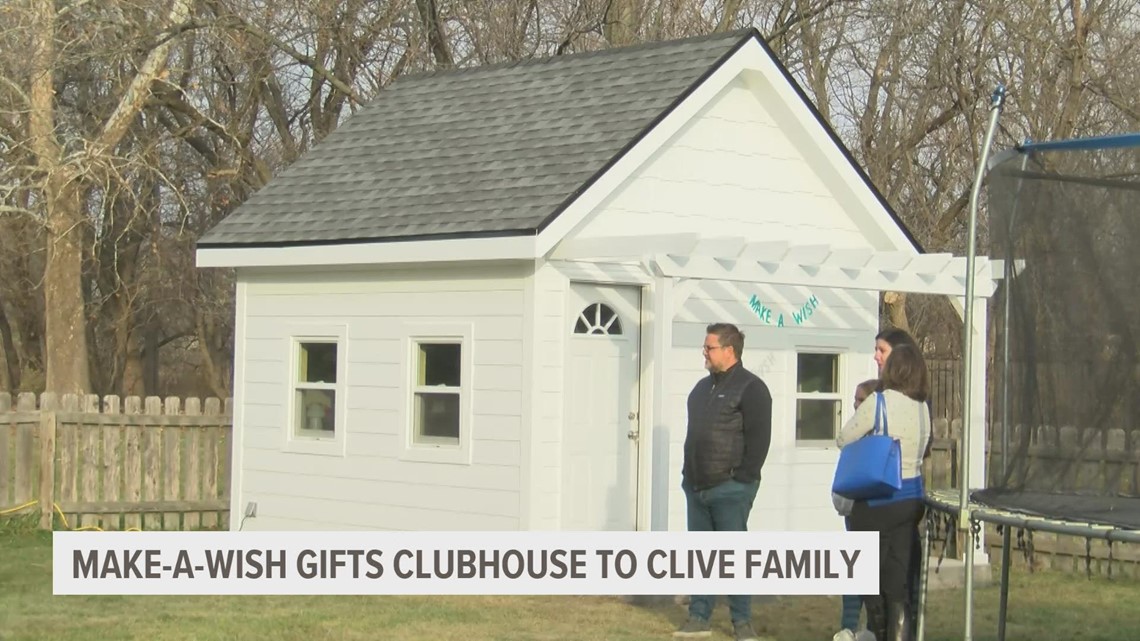 Make-a-Wish Iowa gives Clive child the clubhouse of his dreams - Vimarsana News