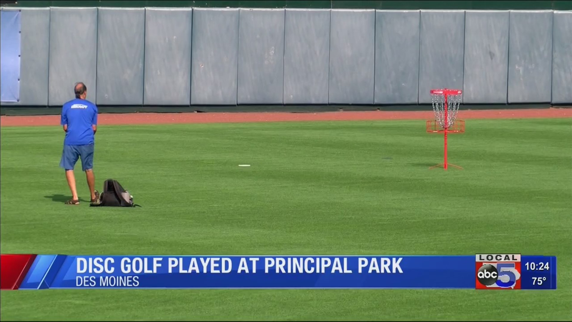 Disc Golf at Principal Park creates unique experience for attendees.