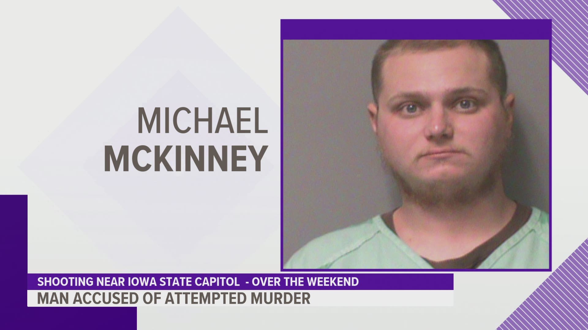 A criminal complaint says Michael R. McKinney admitted to shooting a woman who was raiding in a car through the complex Sunday afternoon.