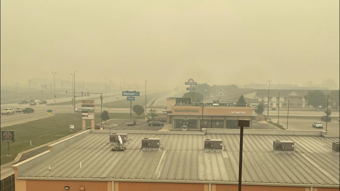 Iowa under air quality alert due to thick wildfire smoke