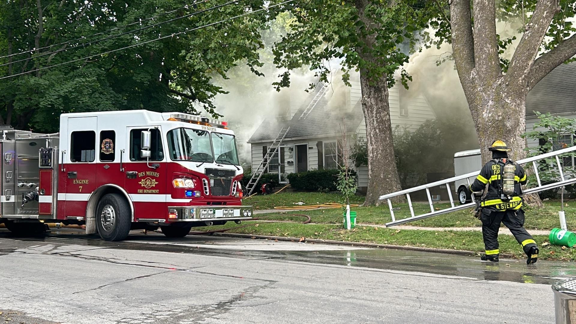 The fire was reported around 3:30 p.m. Tuesday.