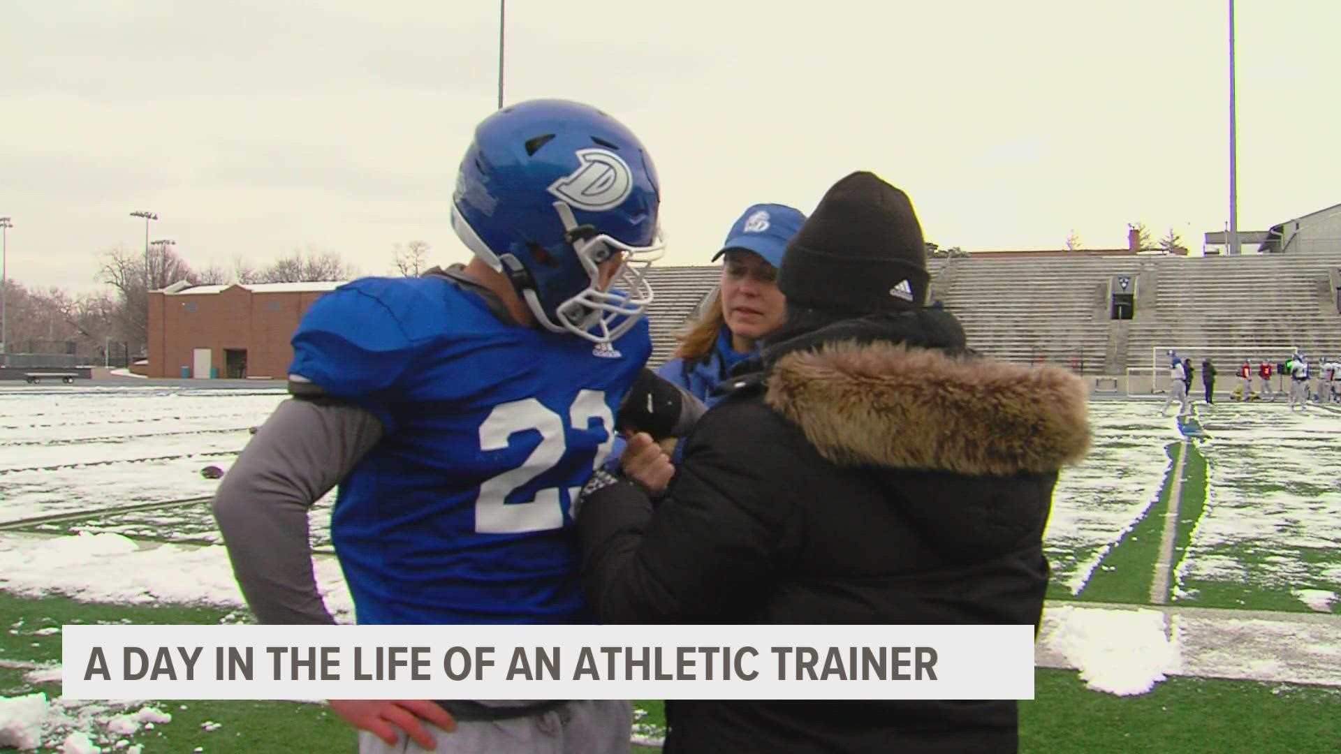 You see them on the sidelines at games, but do you really know all the work athletic trainers put in behinds the scenes to keep athletes healthy?