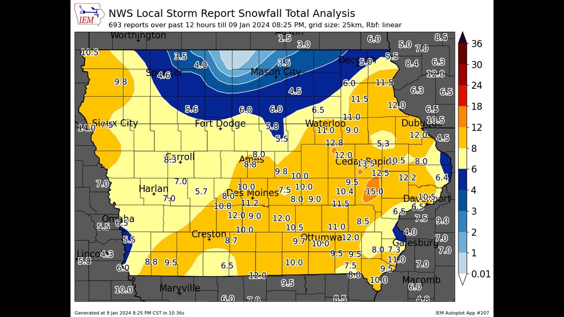 How Much Snow Did Iowa Get? Overnight Totals From The Metro | Weareiowa.com