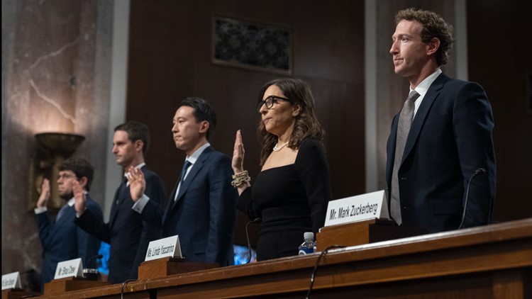 Meta, TikTok and other social media CEOs testify in heated Senate hearing on child exploitation