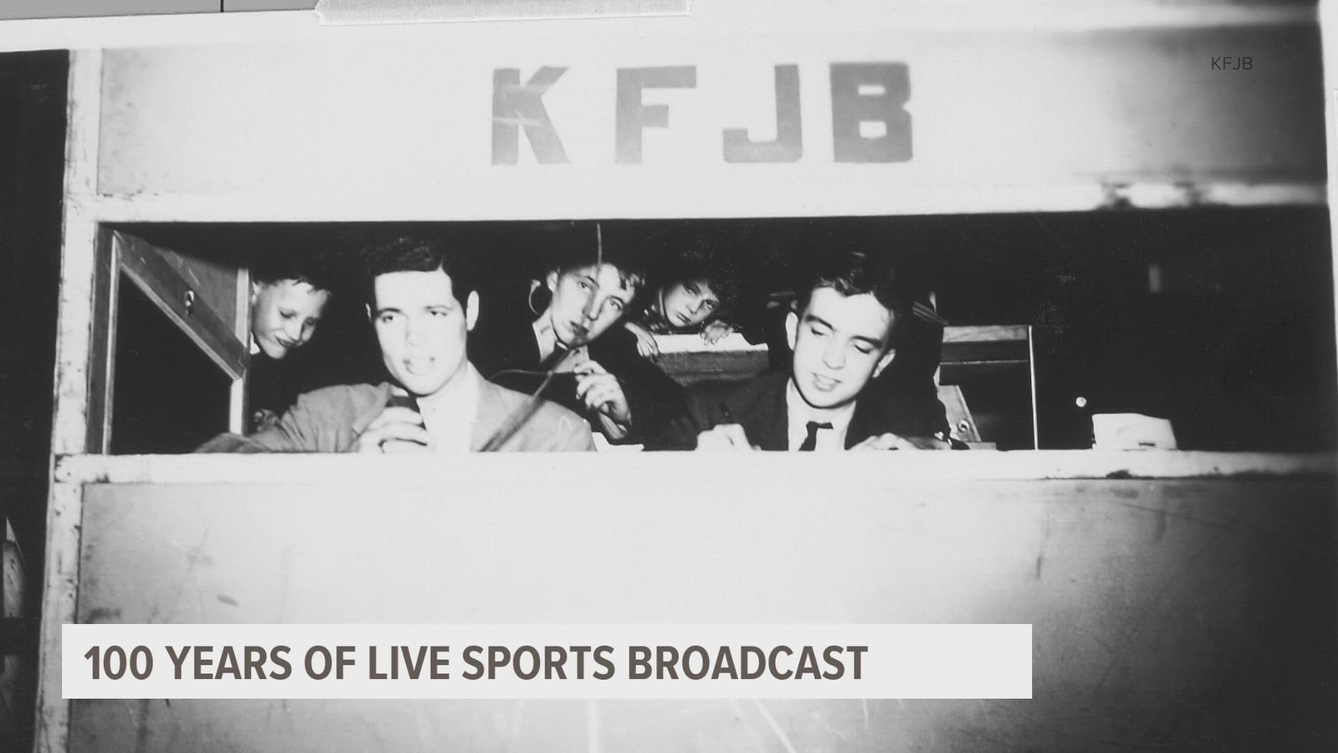 On Sept. 23, 1922, KFJB radio in Marshalltown put on the first live broadcast of a sporting event in the country.