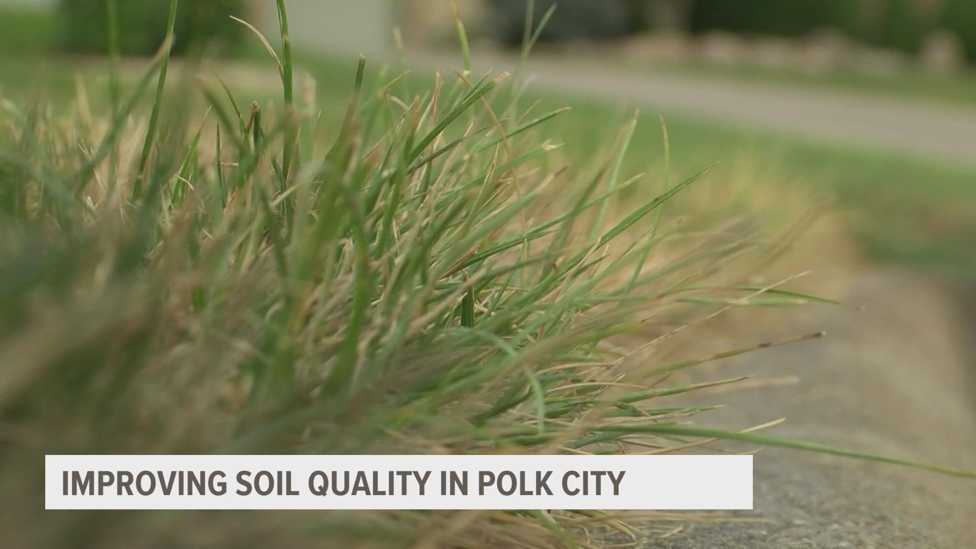 When soil quality isn't very good, water can't penetrate very well and ends up running off instead of helping your grass grow.