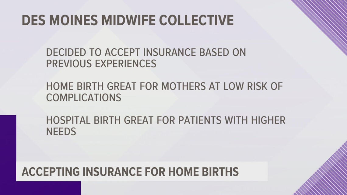 New Des Moines midwife clinic accepting insurance for home births
