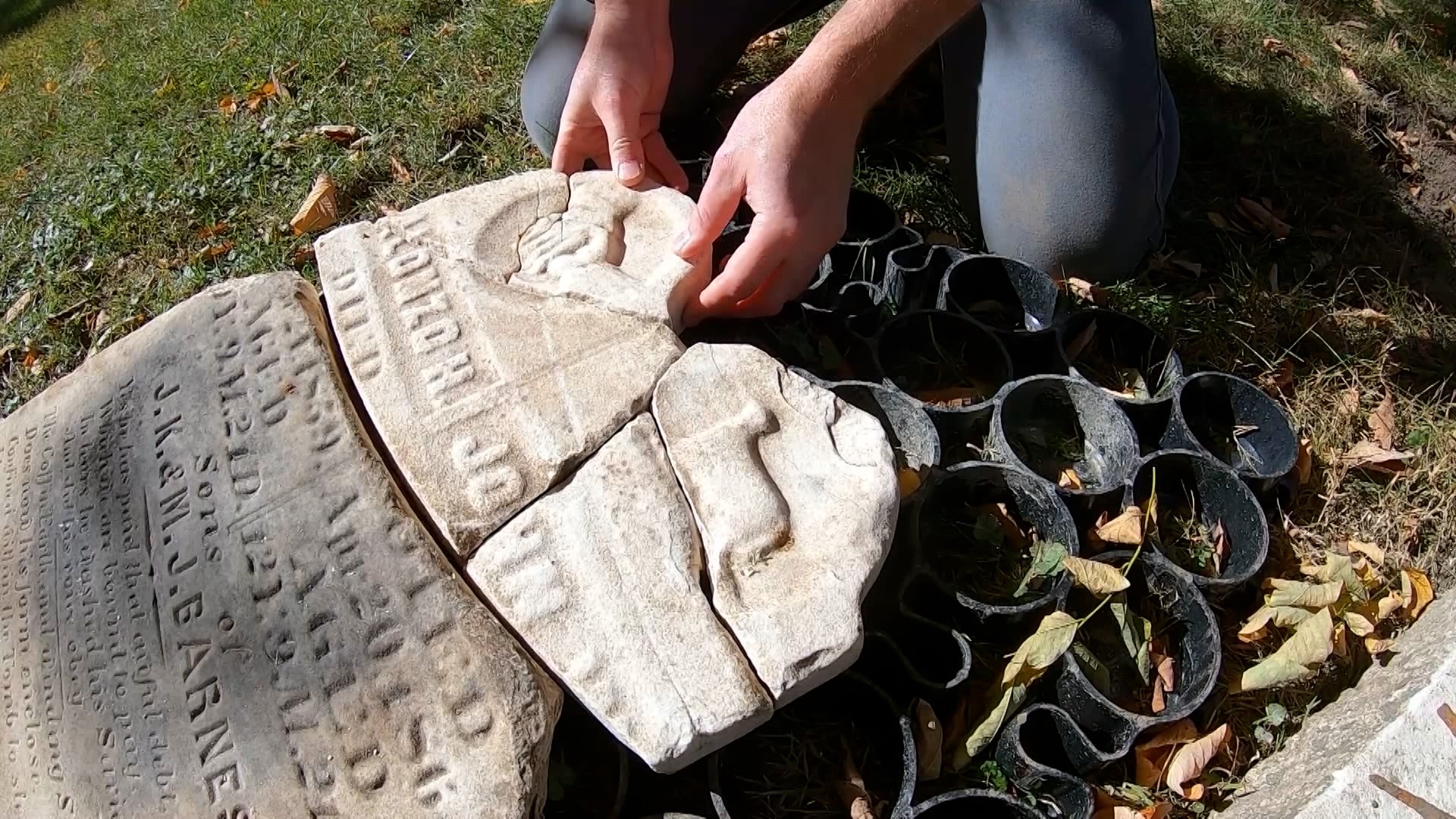 Wade Fowler cleans headstones across the country on a volunteer basis. His latest project is bringing him closer to home.