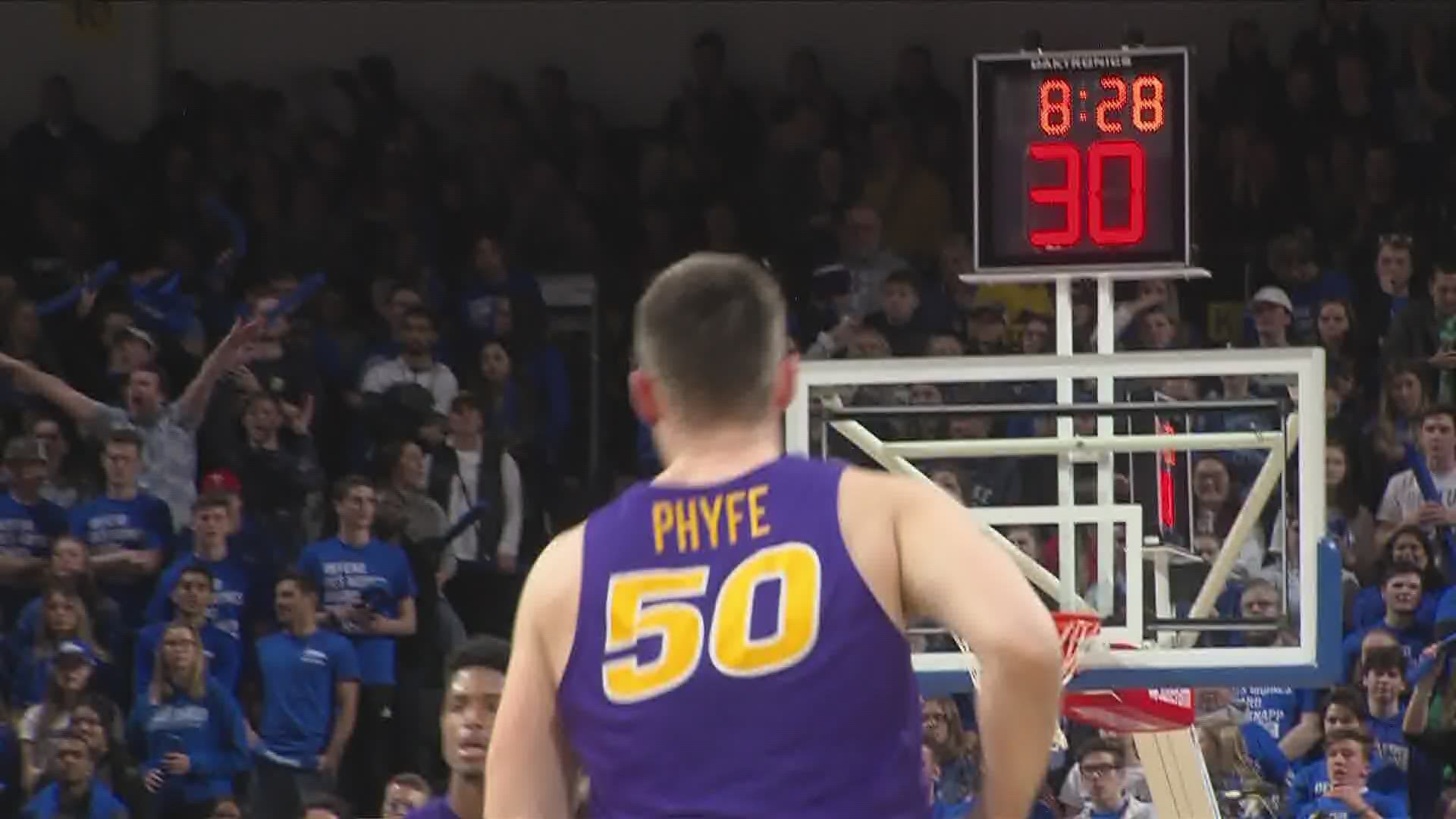 Austin Phyfe back to full speed, helping UNI win their first MVC Conference Championship since 2010