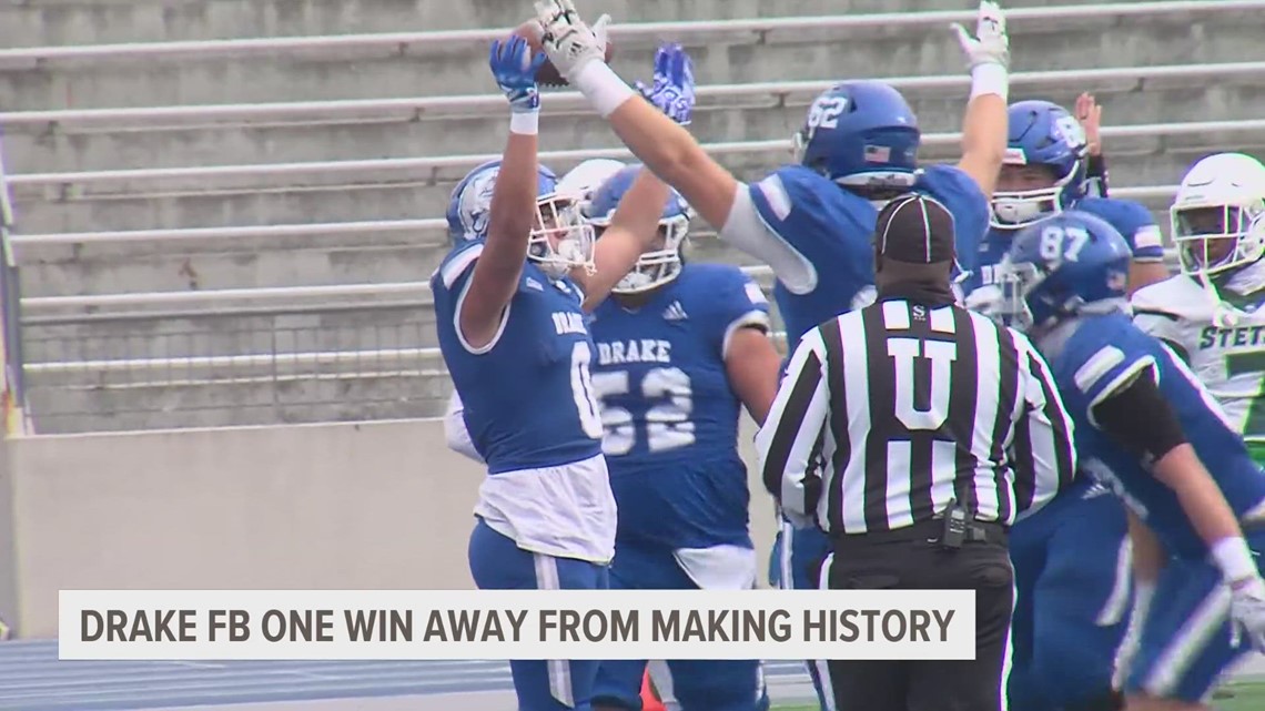 Drake football one win away from making history