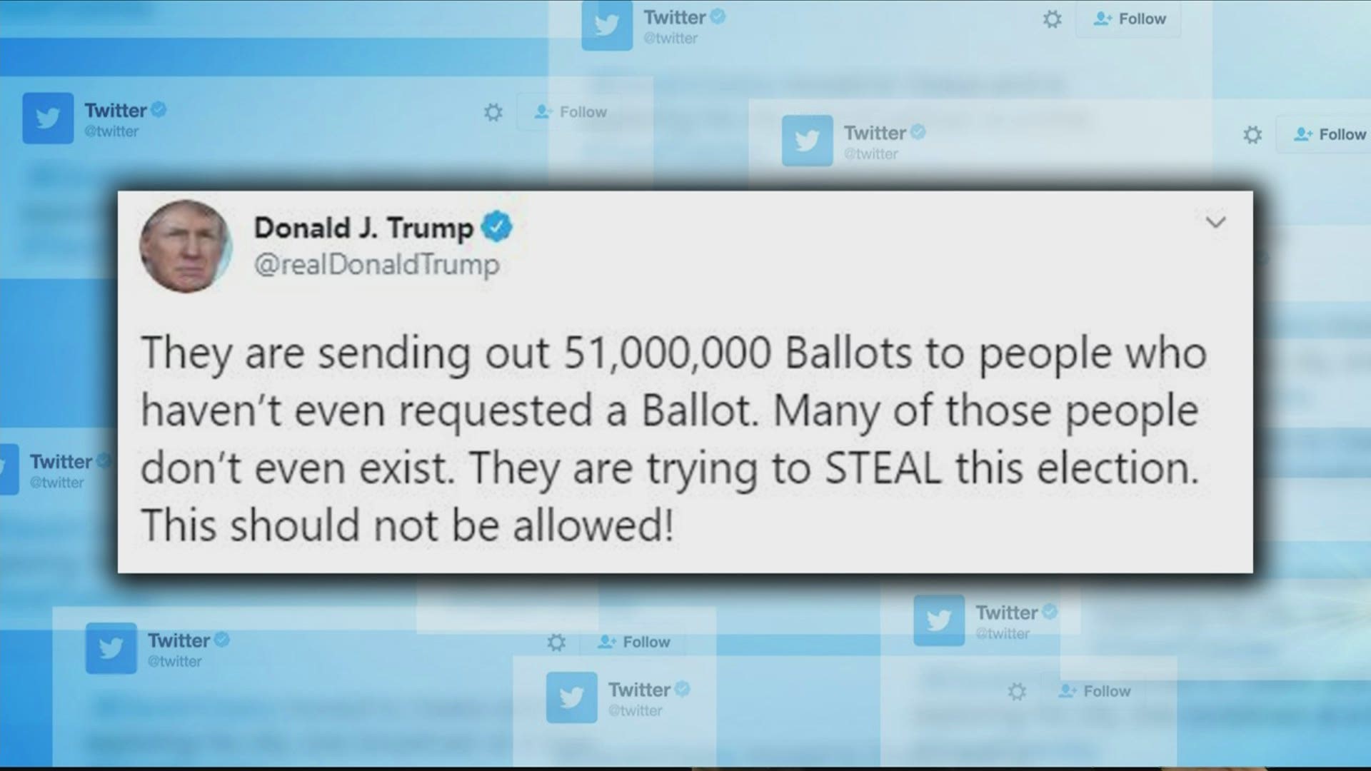 Local 5 reached out to the Polk County Auditor on President Trump's claim about ballots being sent to people who haven't requested them.