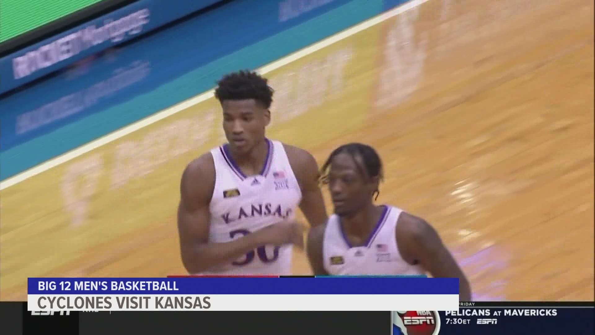 Cyclones fall to Kansas 97-64 in Lawrence, Kansas. ISU is now 0-10 in Big 12 play