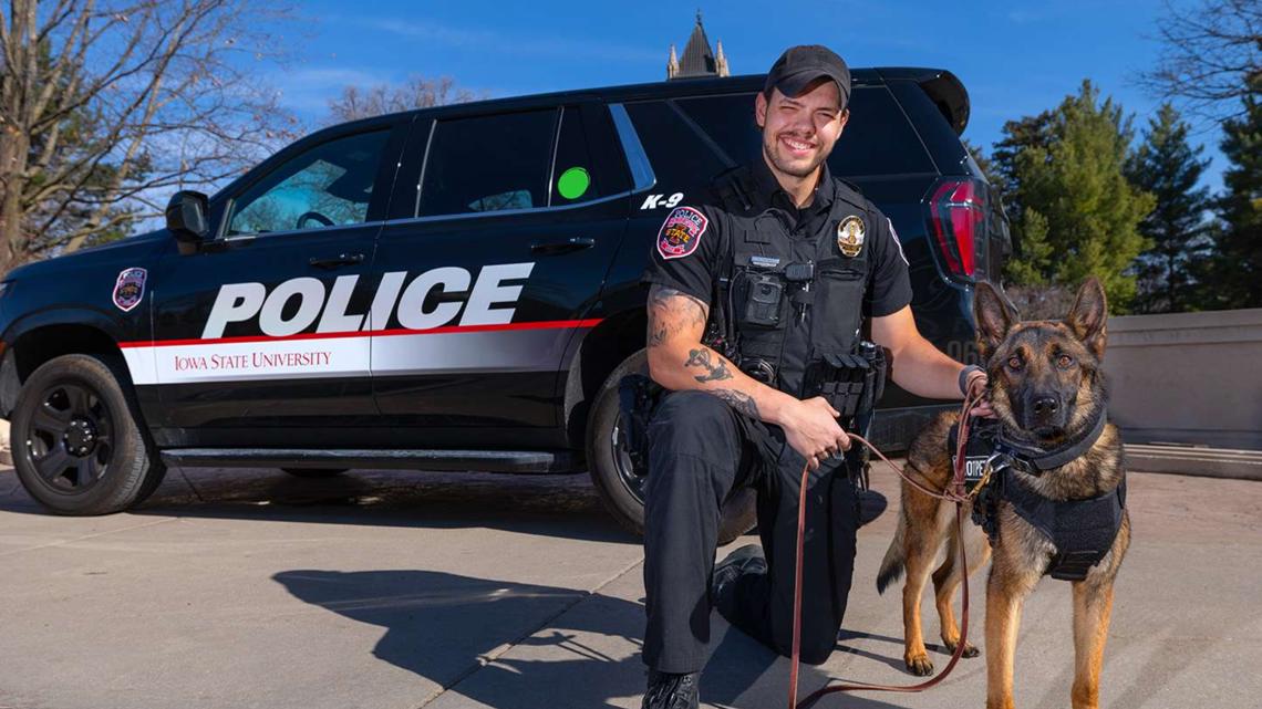 Iowa State University Police Department adds first working K-9