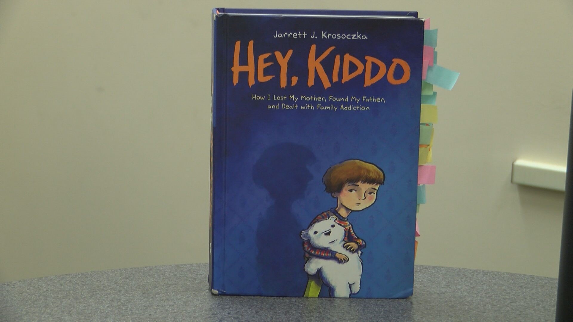 Dennis Murphy says the book "Hey Kiddo" contains what he believes to be vulgar language and pornographic material.