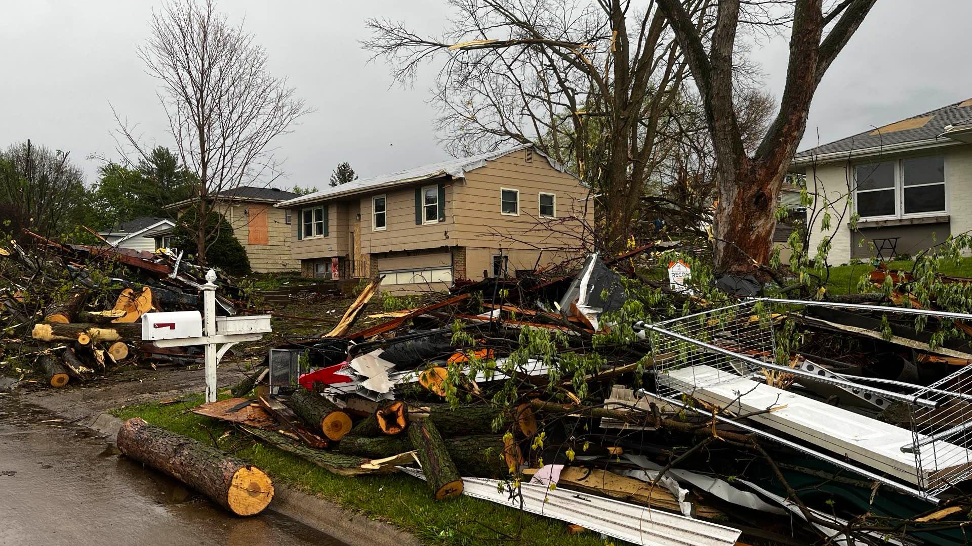 At a Pleasant Hill mobile home park, with hundreds of residents, a scary scene as the tornado swept right over peoples' homes, they told Local 5 News.
