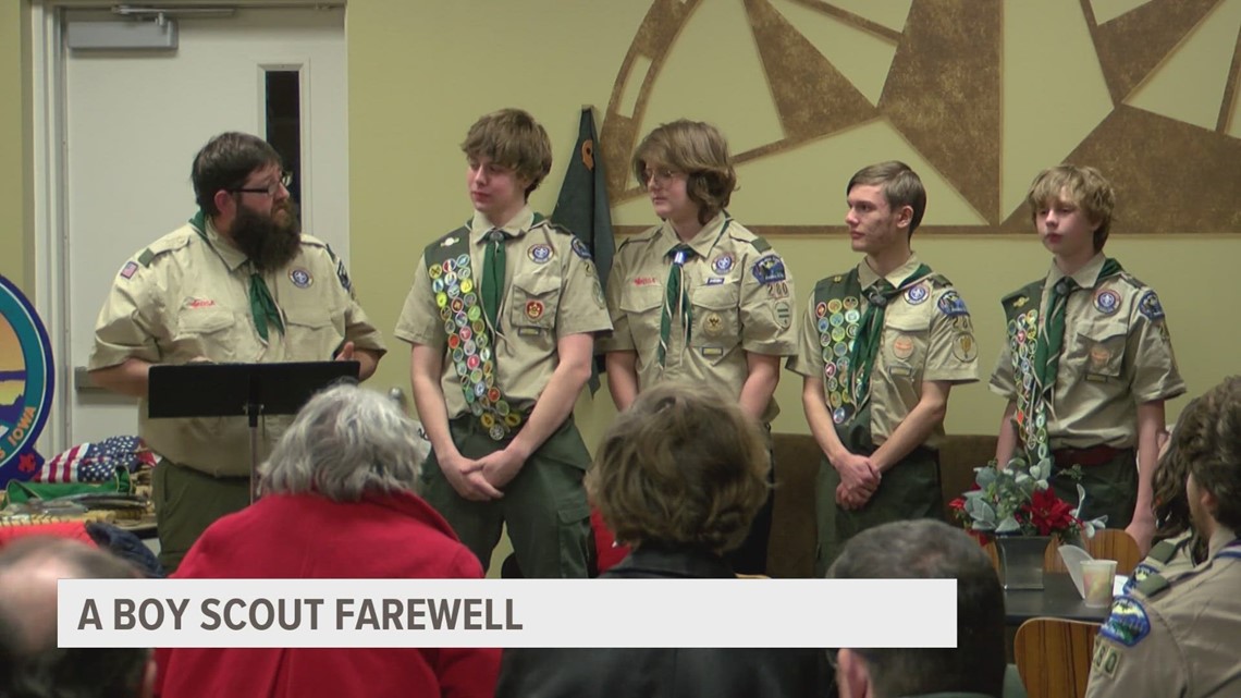 West Des Moines Boy Scout Troop 280 hosts final Court of Honor and farewell party