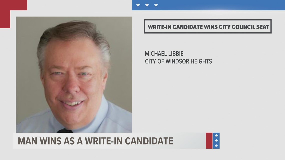 City council candidate wins seat in Windsor Heights through writein
