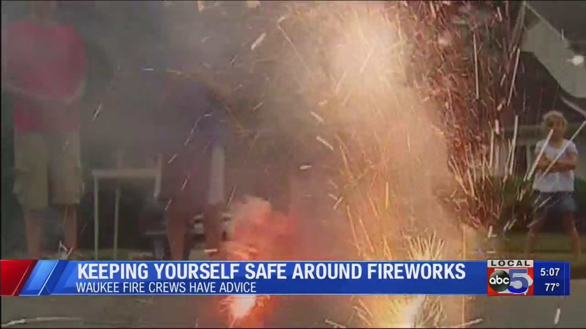 Fireworks safety advice from Waukee Fire
