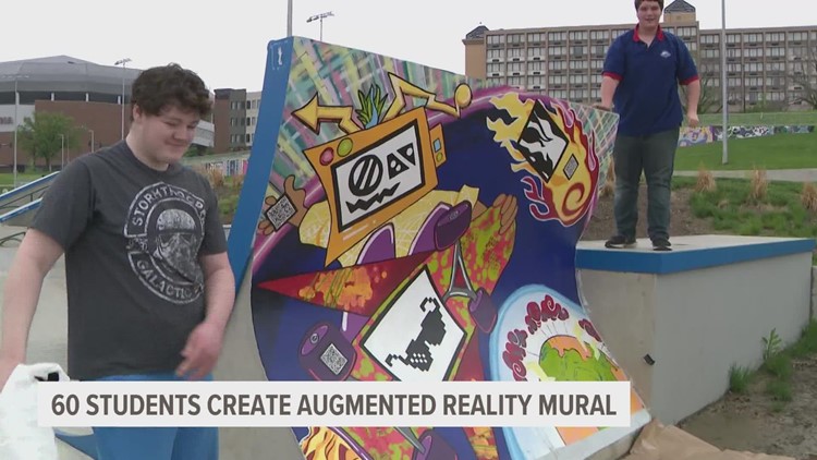 Augmented reality mural unveiled at Lauridsen Skatepark