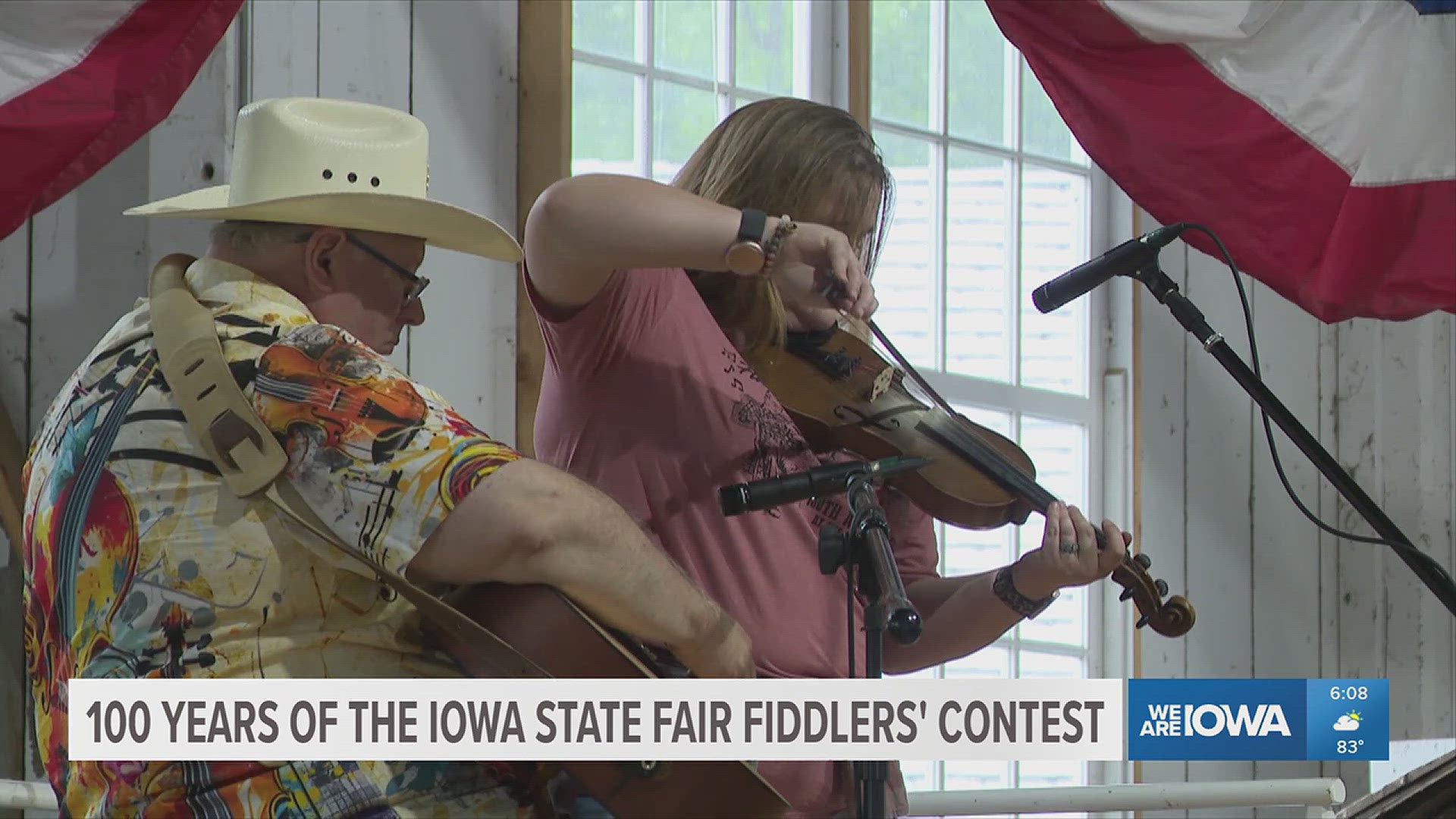 Performers in the contest's oldest division shared traditional fiddle music today. 