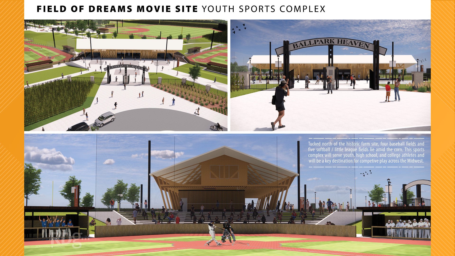 The movie site's ownership unveiled plans for nine new ballfields, dormitories for teams and a boutique hotel — all expected to be completed in phases by 2023.