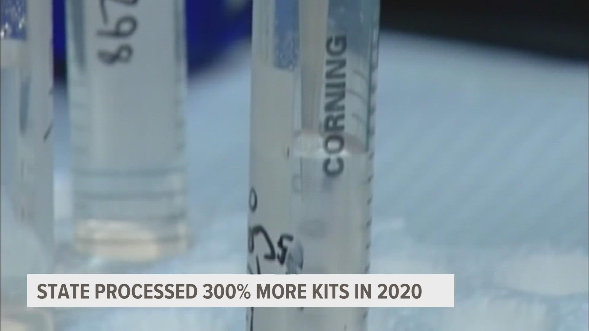 Back in 2017 it was discovered that more than 4,000 rape kits in Iowa were untested. Last year, the state processed 300-percent more kits than it had in 2019.